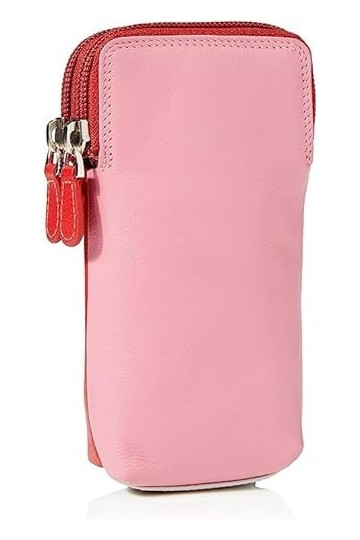 Golunski Étui à lunettes double en cuir souple graffiti 7-157, rose bonbon, taille unique