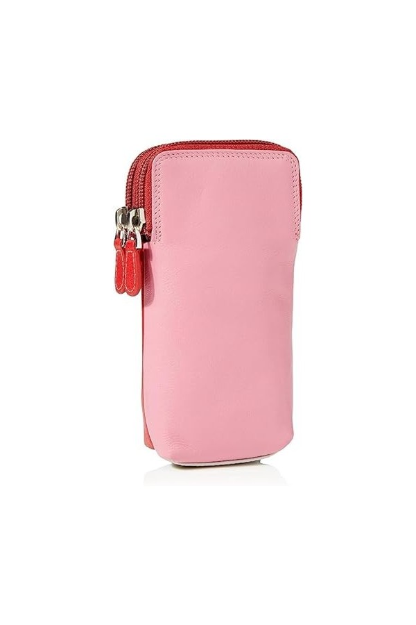 Golunski Étui à lunettes double en cuir souple graffiti 7-157, rose bonbon, taille unique