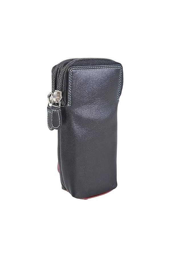 Golunski Étui à lunettes double en cuir souple graffiti 7-157, rose bonbon, taille unique