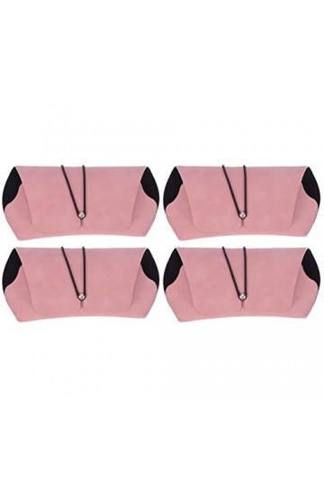 Veemoon 4 Pièces Boîte De Rangement Pour Lunettes De Soleil à Pochette Pour Lunettes De Soleil En Pu Porte-étuis à Lunettes R