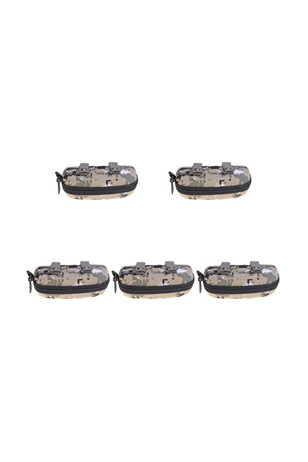 JOEBO Lot de 2 étuis à lunettes de soleil en EVA avec fermeture éclair, bleu, 15X6CM