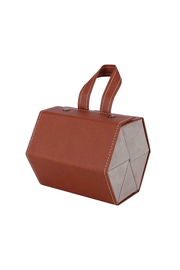 Jeanoko Étui de Rangement pour Lunettes de Soleil, Organisateur de Lunettes de Soleil, Vitrine de Lunettes, 6 Fentes, Collier