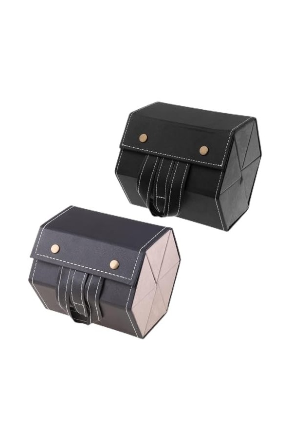 ZAYIUKI plusieurs lunettes pour étui suspendu collecteur de lunettes pour femmes hommes en cuir pliable voyage lunettes stock