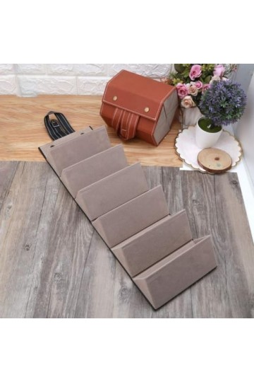 ZAYIUKI plusieurs lunettes pour étui suspendu collecteur de lunettes pour femmes hommes en cuir pliable voyage lunettes stock