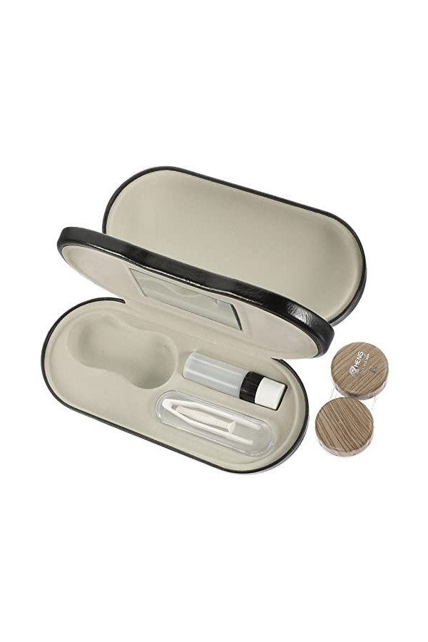 GOOHOCHY 1 Ensemble Étui À Lunettes À Double Usage Étui À Lunettes Double Couche Voyage Contactsolution Cas Kit De Voyage Lun