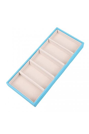 Oshhni Lunettes de soleil support organisateur lunettes vitrine multifonctionnel 5 compartiments lunettes boîte de rangement 