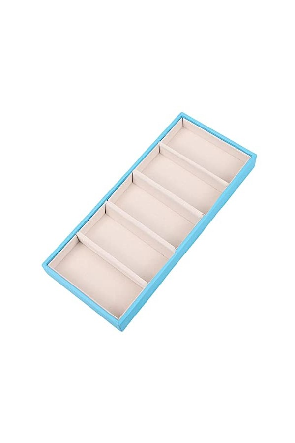 Oshhni Lunettes de soleil support organisateur lunettes vitrine multifonctionnel 5 compartiments lunettes boîte de rangement 