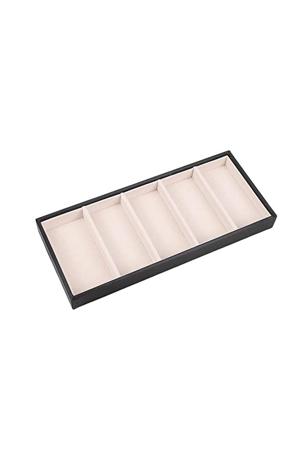 Oshhni Lunettes de soleil support organisateur lunettes vitrine multifonctionnel 5 compartiments lunettes boîte de rangement 