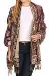 Sakkas 16126 - Liua long large Tissé Conception modelée Multicolore Pashmina Shawl/Scarf - Marine - OS