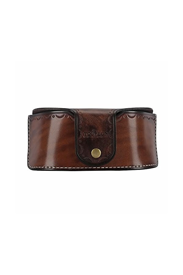 Tourbn TOURBON Étui de voyage en cuir pour lunettes de soleil