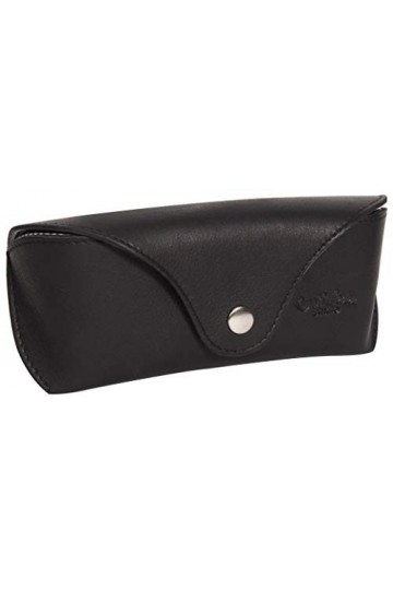 Gusti Cornelius Étui à lunettes en cuir Noir