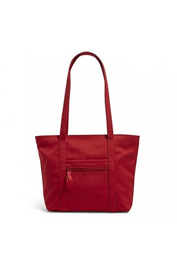 Vera Bradley Petit sac fourre-tout Vera en coton, Cardinal Red - Recycled Cotton, Taille unique