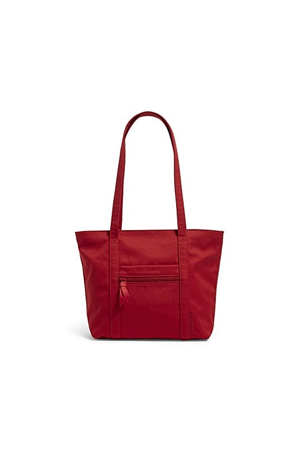 Vera Bradley Petit sac fourre-tout Vera en coton, Cardinal Red - Recycled Cotton, Taille unique