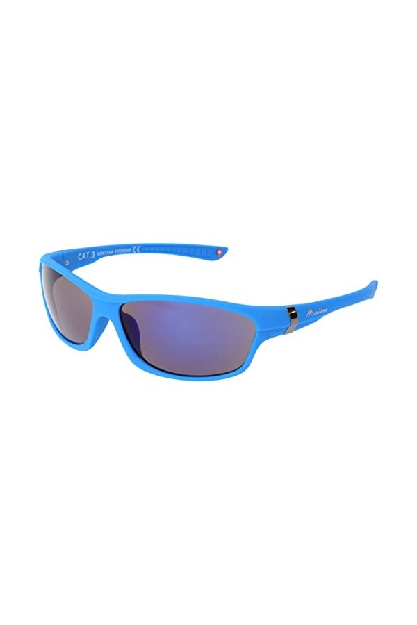 Montana CS90 Lunettes de soleil élégantes avec étui de rangement Bleu/verres bleus