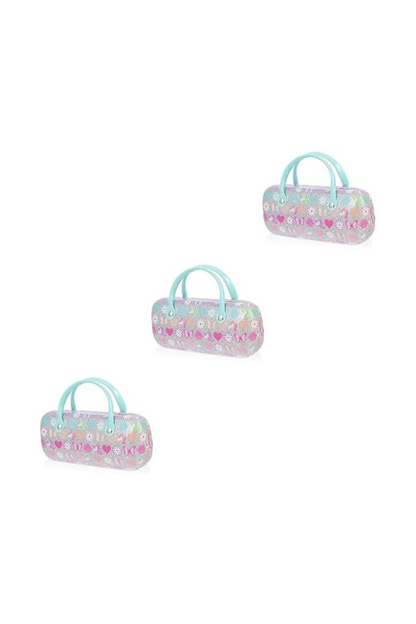 SOIMISS 3 Pièces Enfants Créatifs Portable Coloré Lunettes Valise Protecteur Couverture Mignon Étui À Lunettes Lunettes De So