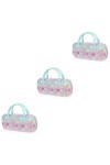 SOIMISS 3 Pièces Enfants Créatifs Portable Coloré Lunettes Valise Protecteur Couverture Mignon Étui À Lunettes Lunettes De So