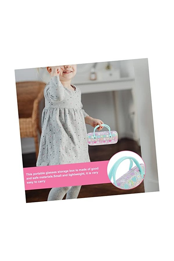 SOIMISS 3 Pièces Enfants Créatifs Portable Coloré Lunettes Valise Protecteur Couverture Mignon Étui À Lunettes Lunettes De So