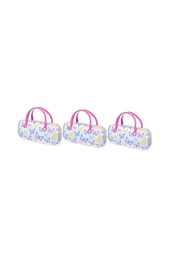 SOIMISS 3 Pièces Enfants Créatifs Portable Verres À Boire Portable Sac De Maquillage Étui Rigide Pour Lunettes De Soleil Étui