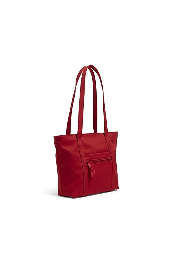 Vera Bradley Petit sac fourre-tout Vera en coton, Cardinal Red - Recycled Cotton, Taille unique