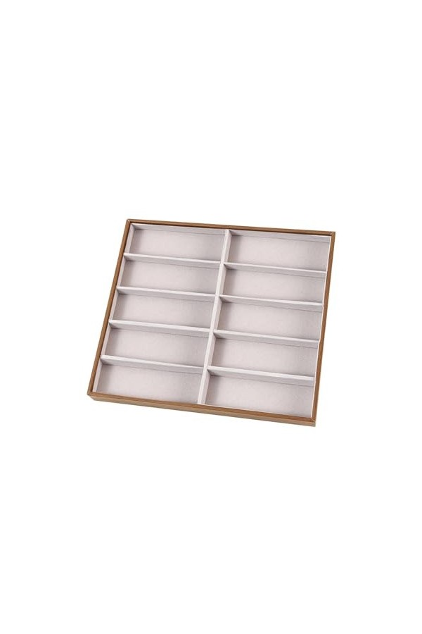 Amagogo Plateau à lunettes, boîte de rangement, porte-lunettes de soleil, porte-bijoux, plateau daffichage pour lunettes de 
