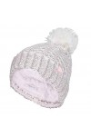 HEAT HOLDERS - Femme Fantaisie Chaud Hiver Bonnet avec Gros Pompom One Size, Coral Lund 