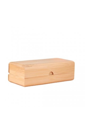 AGALUS Boîte À Lunettes En Bambou, Boîte À Lunettes De Soleil Ronde Et Carrée, Boîte À Lunettes De Soleil Résistante À La Pre