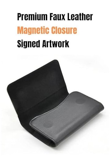 VINTRO Audrey Hepburn Étui à lunettes fin en similicuir souple pour homme et femme, Noir , taille unique