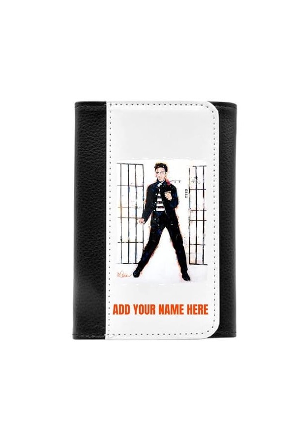 VINTRO Étui à lunettes personnalisé Elvis Presley en simili cuir souple pour homme et femme, Noir , taille unique