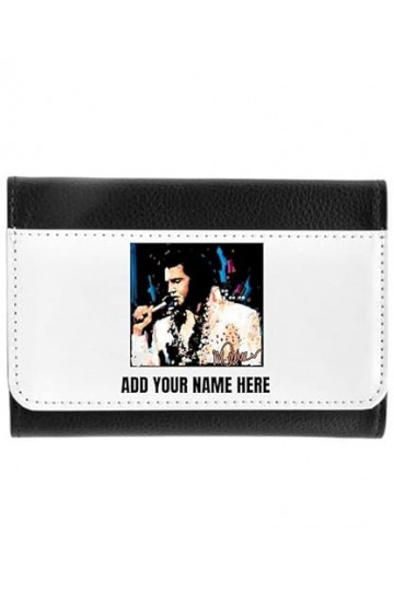 VINTRO Étui à lunettes personnalisé Elvis Presley en simili cuir souple pour homme et femme, Noir , taille unique