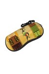 XIACHUANGSM Étui à lunettes en néoprène doux et portable avec boucle de randonnée Motif femme africaine, Noir , taille unique
