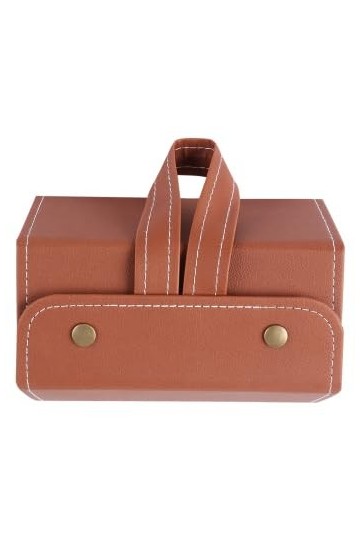 Holibanna Organisateur de lunettes de soleil de voyage portable, boîte de rangement pour lunettes de vue avec fente multiple 