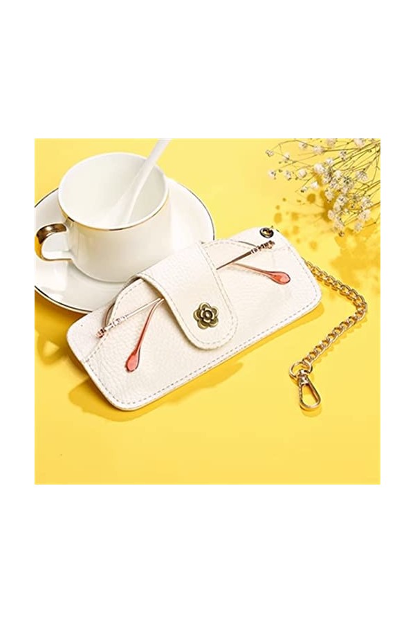 RISEDS Étuis À Lunettes Étui à Lunettes Portable Vintage Lunettes de Soleil Lunettes de Soleil Housse de Protection Color :