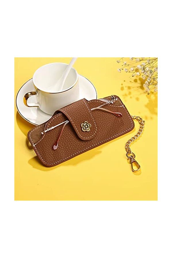 RISEDS Étuis À Lunettes Étui à Lunettes Portable Vintage Lunettes de Soleil Lunettes de Soleil Housse de Protection Color : 