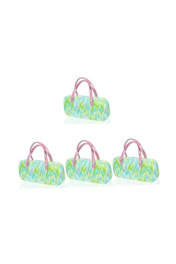 jojofuny 4 Pièces En Cuir Pu Implant Métallique Lunettes De Soleil Métalliques Pour Femmes Lunettes De Soleil Enfants Lunette