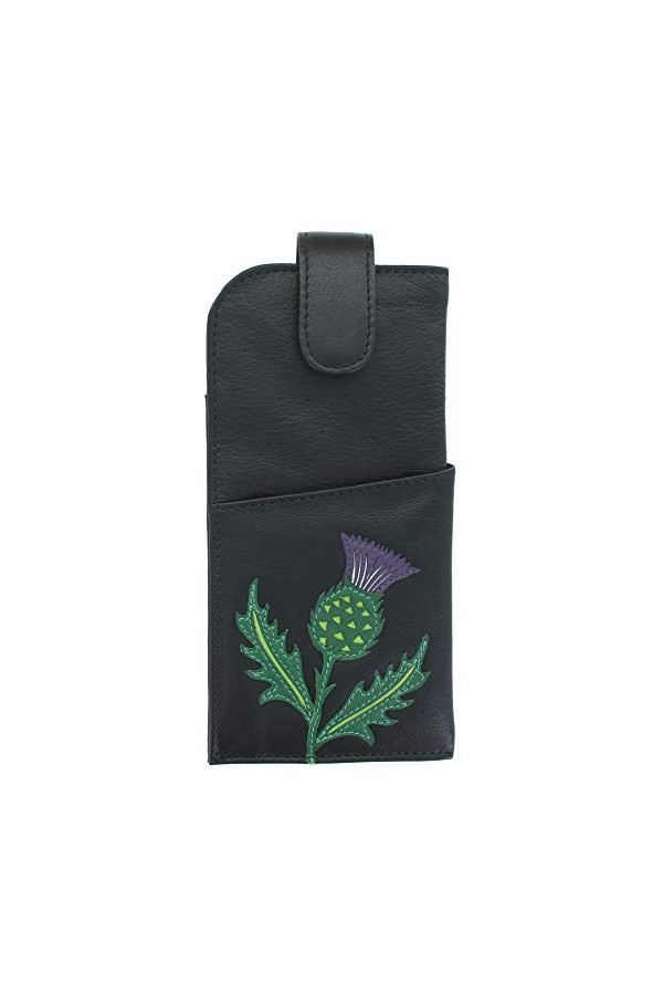 Mala Leather Hamilton Collection 5163_44 Étui à lunettes en cuir souple - Violet - taille unique