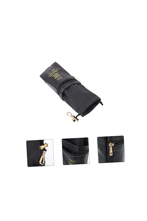 TENDYCOCO 3 Pièces Sac De Rangement Pour Lunettes Sac à Lunettes Souple Étui à Lunettes En Cuir Pu Pochette à Lunettes Sac De