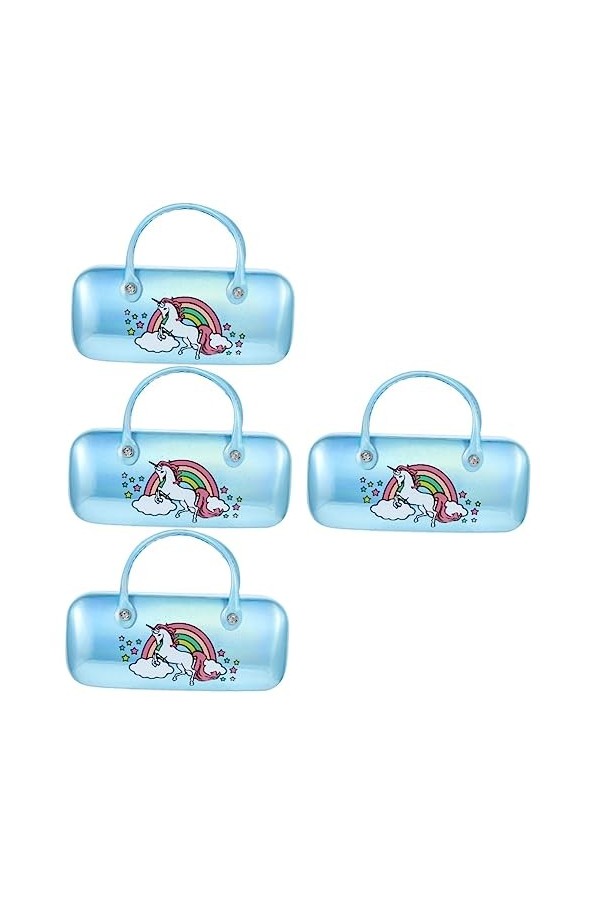 STOBOK 4 Pièces à Lunettes De Rangement Pour Lunettes Pochette Portable Pour Lunettes De Soleil Sac à Lunettes Pochette à Lun