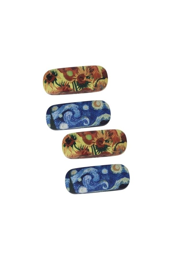 GALPADA 4 Pcs Récipient À Lunettes Rangement Étoile Idéal Ciel Protecteur QuelquUn Pochette De Palourde Et Peinture Mignonne