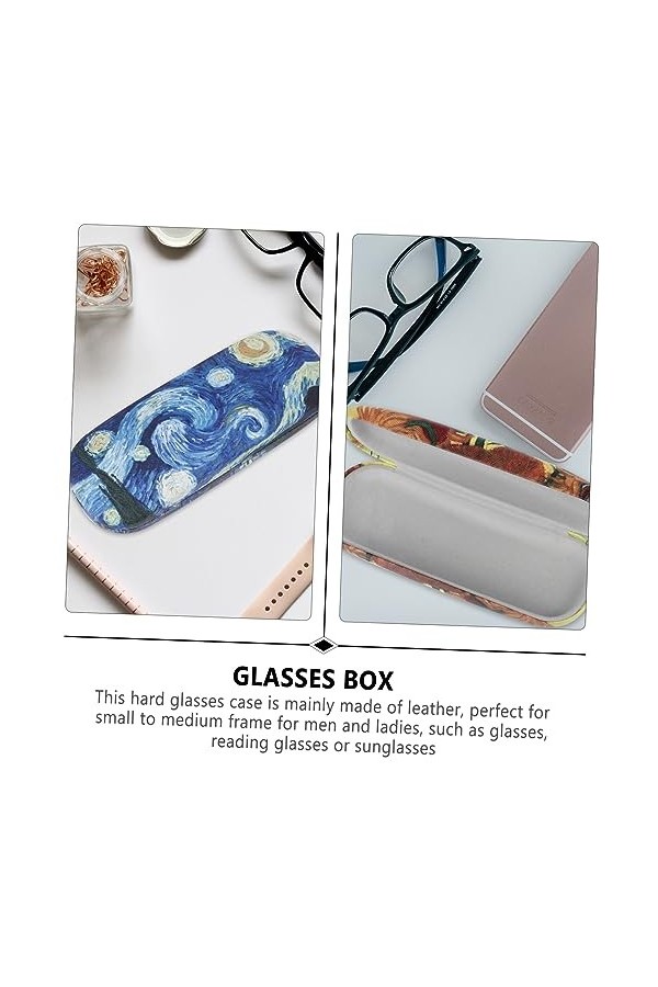 GALPADA 4 Pcs Récipient À Lunettes Rangement Étoile Idéal Ciel Protecteur QuelquUn Pochette De Palourde Et Peinture Mignonne