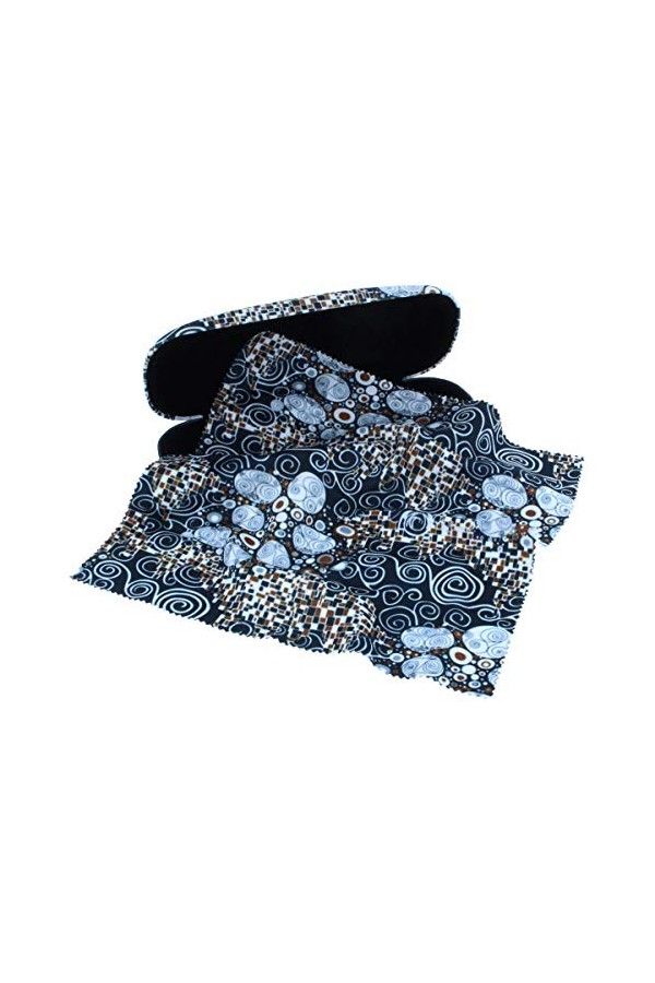 Duggert Klimt Étui à lunettes rigide élégant Artis Vienna avec chiffon microfibre assorti 20 x 20 cm – lavable , multicolore