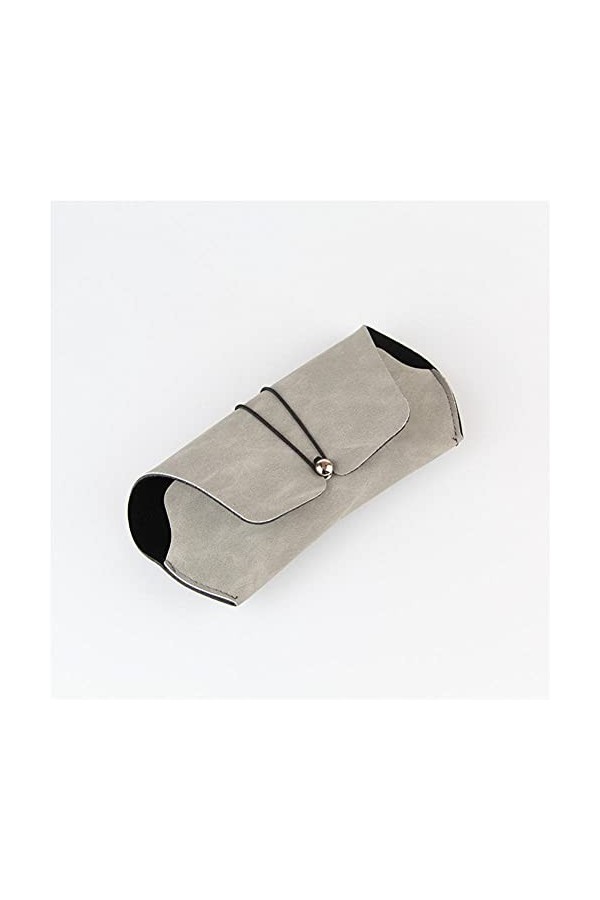 QLSGFBDIM Étui à crayons étui à lunettes Nouveaux lunettes Case PU Soft Case Sunglasses Étui Simple Lunettes Simple Case-Colo