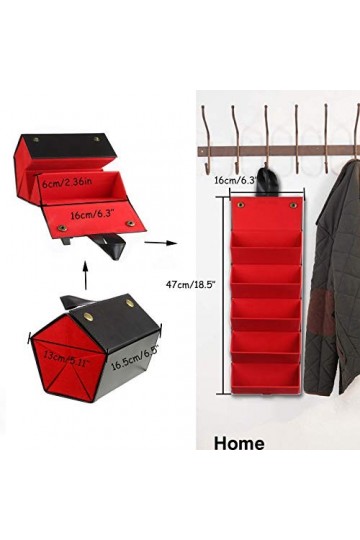 Cokritsm 5 Compartiments Rangement Lunette, Portable BoîTe à Lunettes, ÉTui Lunettes Souple Femme, BoîTe de Rangement Pliable