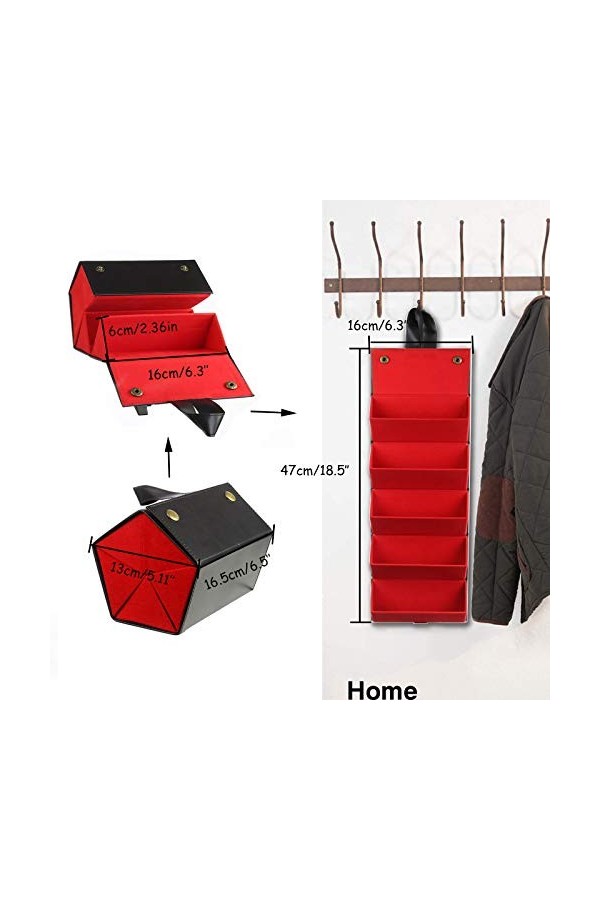 Cokritsm 5 Compartiments Rangement Lunette, Portable BoîTe à Lunettes, ÉTui Lunettes Souple Femme, BoîTe de Rangement Pliable
