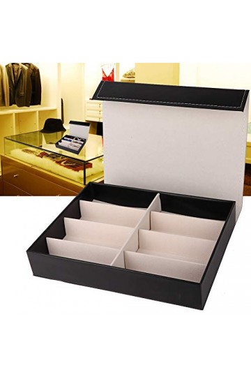 BOLORAMO Boîtes de rangement pour organisateur de lunettes de soleil délicates Boîte daffichage de lunettes légère pour orga