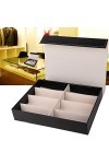 BOLORAMO Boîtes de rangement pour organisateur de lunettes de soleil délicates Boîte daffichage de lunettes légère pour orga