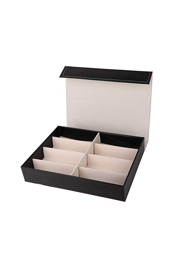 BOLORAMO Boîtes de rangement pour organisateur de lunettes de soleil délicates Boîte daffichage de lunettes légère pour orga