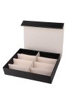 BOLORAMO Boîtes de rangement pour organisateur de lunettes de soleil délicates Boîte daffichage de lunettes légère pour orga