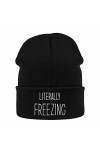 Bonnet dhiver pour homme et femme Literally Freezing - En tricot souple - Avec revers - Unisexe - Chaud - Doux - Pour maman,