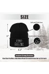 Bonnet dhiver pour homme et femme Literally Freezing - En tricot souple - Avec revers - Unisexe - Chaud - Doux - Pour maman,