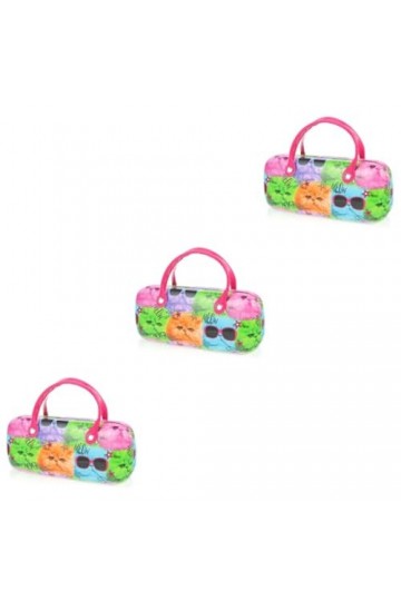 ABOOFAN 3 Pièces À Lunettes De Soleil Portable Créatif Pour Enfants De Rangement Pour Lunettes À Lunettes Pour Enfants À Lune